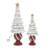 Bulk 6 Polyresin Xmas Tree Deco Lrg 17x17x42cm In Australia - Darrahopens