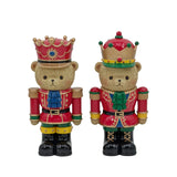 Bulk 8 Polyresin Xmas Bear Nutcracker 13x9.5x26cm 2 Asst In Australia - Darrahopens
