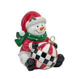 Bulk 2 Polyresin Xmas Snowman 30.5x26.5x35cm In Australia - Darrahopens