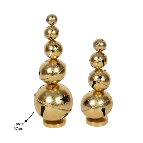 Bulk 4 Xmas Stacked Bell Decoration 20x57cm In Australia - Darrahopens