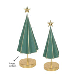 Bulk 4 Metal Xmas Tree Decoration 13.5x37.5cm