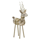 Bulk 6 Xmas Champagne Luxe Reindeer 22x6x35cm In Australia - Darrahopens