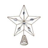Bulk 12 Xmas Champagne Gold W Crystal Tree Top 20x23cm In Australia - Darrahopens