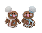 Bulk 16 Xmas Pastel Gingerbread Man 15x9x22cm 2 Asst In Australia - Darrahopens