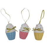 Bulk 24 Xmas Pastel Hanging Ice Cream 5x9cm 3 Asst