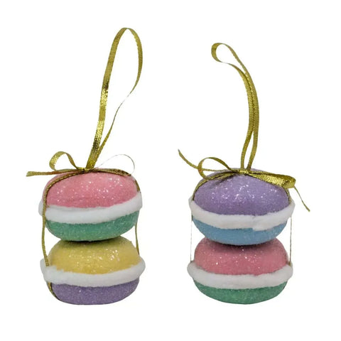 Bulk 24 Xmas Pastel Hanging Macaron 5.5x7cm 2 Asst In Australia - Darrahopens
