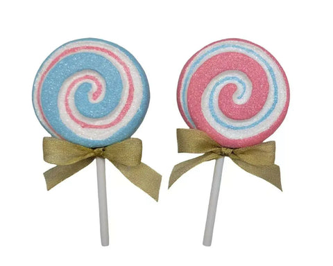Bulk 24 Xmas Pastel Hanging Lollipop 11x2x21cm 2 Asst In Australia - Darrahopens