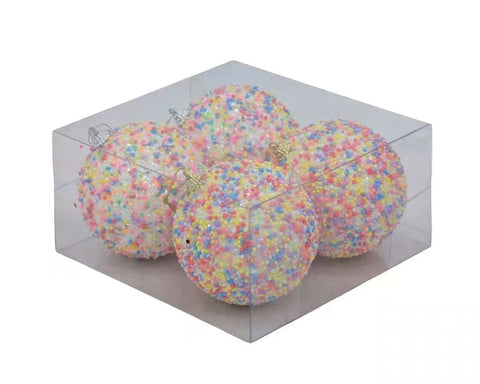 Bulk 12 Xmas Candycane Bauble pk4 10cm In Australia - Darrahopens