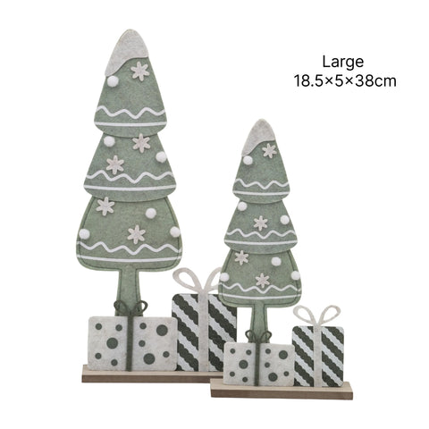 Bulk 12 Xmas Felt Tree Lrg 18.5x5x38cm In Australia - Darrahopens