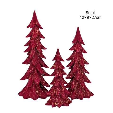 Bulk 8 Xmas Polyresin Tree Sml 12x9x27cm In Australia - Darrahopens