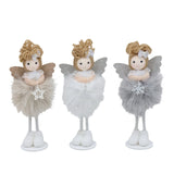 Bulk 24 Xmas Standing Angel 18cm 3 Asst