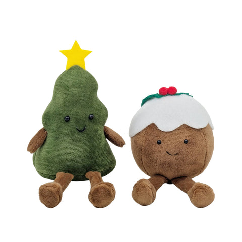 Bulk 24 Xmas Tree And Pudding Duo 16/19cm 2 Asst In Australia - Darrahopens