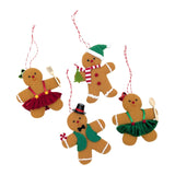 Bulk 24 Xmas Hanging Ginger Bread 9cm 4 Asst In Australia - Darrahopens