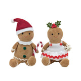 Bulk 24 Xmas Sitting Gingerbread Couple 15cm 2 Asst In Australia - Darrahopens