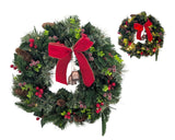 Bulk 3 Xmas Led Light Up Wreath 45cm In Australia - Darrahopens