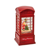 Bulk 4 Xmas Led Telephone Box Lantern 8x8x16.6cm In Australia - Darrahopens