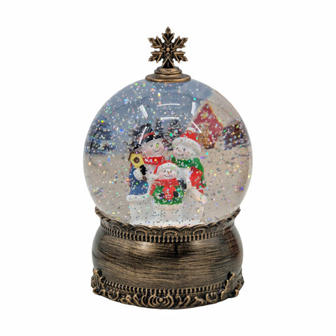Bulk 3 Xmas Led Snowman Family Snow Globe 12x12x15.5cm In Australia - Darrahopens