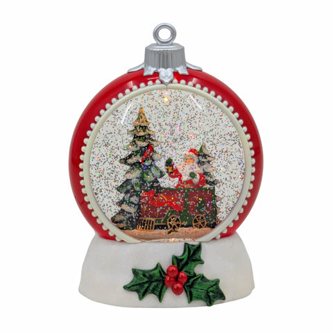 Bulk 3 Xmas Led Santa's Steam Train Bauble 17.5x10.5x21cm In Australia - Darrahopens
