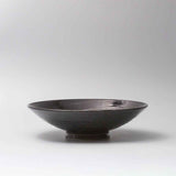 Serving Bowl 28cm Black Swirl Glaze
