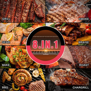 Asmoke AS300 Portable Wood Pellet Grill Tahoe Blue