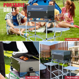 Asmoke AS300 Portable Wood Pellet Grill Tahoe Blue