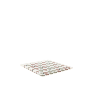 Cassette Checkboard Coaster white