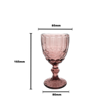 Faubourg Embossed Wine Glass - 310ml purple