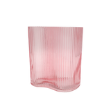Suzhou Curved Vase Small Pink
