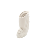 Shell White Ceramic Vase