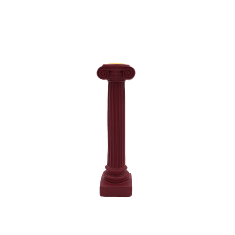 Parthenon Candle Holder red
