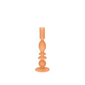 Ice Land Matte Glass Candle Holder orange