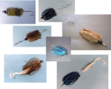 Vike 1 oz Skirted Microjig in Black Blue
