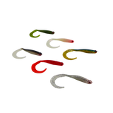 Swimerz 100 mm VTail Soft Plastic Lure, Green Glitter, 5 pack