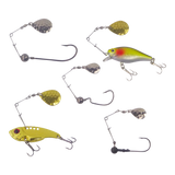 Swimerz Jig Spinner, Small, Hammered Brass, 5 Pack