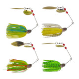 Dekoi 20gm LS22 Closed Eye Spinnerbait, Fluro Green, Qty 2