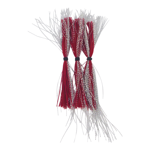 Dekoi Krystal Flash Lure Skirts, Silver Neon