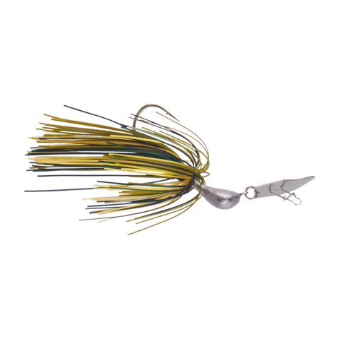 Dekoi 14gm Bladed Swim Jig, Chatterbait, Camo Green, 2 pack