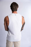 HARD HITTERS MEN'S CREW COTTON TANK WHITE MEDIUM