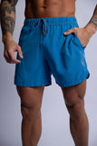 HARD HITTERS MEN'S PRO-TECH PERFORMANCE SHORTS MYOKONOS BLUE MEDIUM