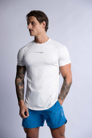 HARD HITTERS PRO-TECH PERFORMANCE TEE WHITE SMALL
