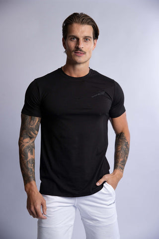 HARD HITTERS SLIM FIT COTTON TEE BLACK X-LARGE