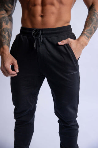 SLIM FIT TERRY JOGGERS BLACK X-LARGE