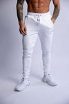 SLIM FIT TERRY JOGGERS WHITE X-LARGE