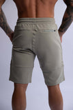 SLIM FIT TERRY SHORTS SAGE MEDIUM