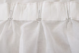 2 Long drop Sheer Voile Curtains 580cm wide 270cm long+30 Hooks Pinch Pleat New