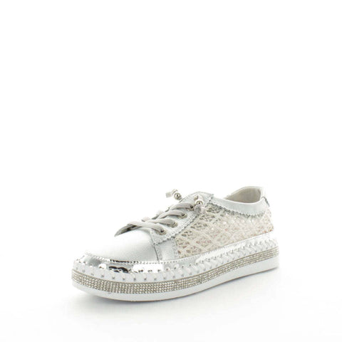 JUST BEE Women's CRAFTY Sneakers Silver 41EU