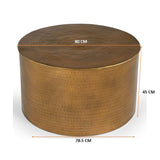 HAMMERED COFFEE TABLE