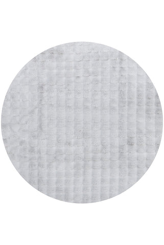 Bubble Washable Rug - Silver 150X150Cm