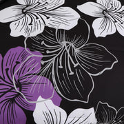 Black Purple Hibiscus Bloom Comforter Quilted Doona Set