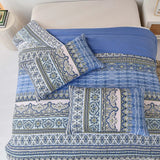 Blue Nordic Stripe Haven Comforter Quilted Doona Set